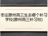 枣庄滕州高三生去哪个补习学校(滕州高三补习校)