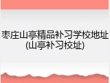 枣庄山亭精品补习学校地址(山亭补习校址)