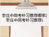 枣庄中高考补习推荐哪家(枣庄中高考补习推荐)