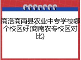 商洛商南县农业中专学校哪个校区好(商南农专校区对比)