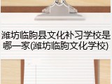 潍坊临朐县文化补习学校是哪一家(潍坊临朐文化学校)