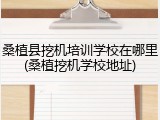 桑植县挖机培训学校在哪里(桑植挖机学校地址)