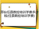邢台任县数控培训学费多少钱(任县数控培训学费)