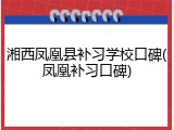 湘西凤凰县补习学校口碑(凤凰补习口碑)