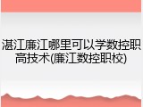 湛江廉江哪里可以学数控职高技术(廉江数控职校)