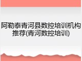 阿勒泰青河县数控培训机构推荐(青河数控培训)