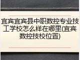 宜宾宜宾县中职数控专业技工学校怎么样在哪里(宜宾数控技校位置)