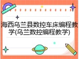 海西乌兰县数控车床编程教学(乌兰数控编程教学)