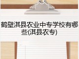 鹤壁淇县农业中专学校有哪些(淇县农专)
