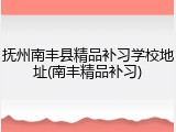 抚州南丰县精品补习学校地址(南丰精品补习)