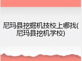 尼玛县挖掘机技校上哪找(尼玛县挖机学校)