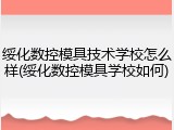 绥化数控模具技术学校怎么样(绥化数控模具学校如何)