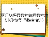 丽江华坪县数控编程数控培训机构(华坪数控培训)