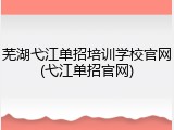 芜湖弋江单招培训学校官网(弋江单招官网)