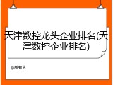 天津数控龙头企业排名(天津数控企业排名)