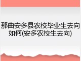 那曲安多县农校毕业生去向如何(安多农校生去向)