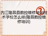 内江隆昌县数控维修培训技术学校怎么样(隆昌数控维修培训)