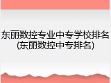 东丽数控专业中专学校排名(东丽数控中专排名)