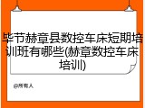 毕节赫章县数控车床短期培训班有哪些(赫章数控车床培训)