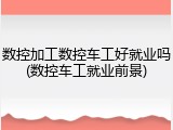 数控加工数控车工好就业吗(数控车工就业前景)