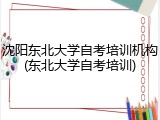沈阳东北大学自考培训机构(东北大学自考培训)