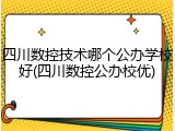 四川数控技术哪个公办学校好(四川数控公办校优)