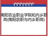 南阳农业职业学院和内乡职高(南阳农职与内乡职高)