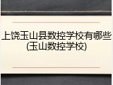 上饶玉山县数控学校有哪些(玉山数控学校)