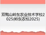 双鸭山岭东农业技术学校2025(岭东农校2025)