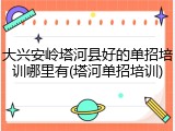 大兴安岭塔河县好的单招培训哪里有(塔河单招培训)