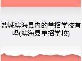 盐城滨海县内的单招学校有吗(滨海县单招学校)