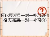 怀化辰溪县一对一补习班价格(辰溪县一对一补习价)