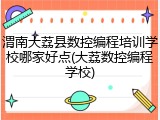 渭南大荔县数控编程培训学校哪家好点(大荔数控编程学校)