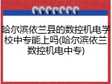 哈尔滨依兰县的数控机电学校中专能上吗(哈尔滨依兰数控机电中专)