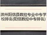 滨州阳信县数控专业中专学校排名(阳信数控中专排名)
