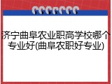 济宁曲阜农业职高学校哪个专业好(曲阜农职好专业)