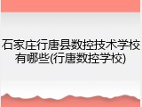 石家庄行唐县数控技术学校有哪些(行唐数控学校)
