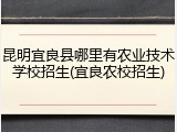 昆明宜良县哪里有农业技术学校招生(宜良农校招生)