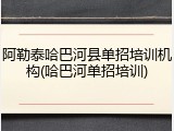 阿勒泰哈巴河县单招培训机构(哈巴河单招培训)