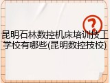 昆明石林数控机床培训技工学校有哪些(昆明数控技校)