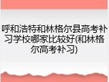呼和浩特和林格尔县高考补习学校哪家比较好(和林格尔高考补习)