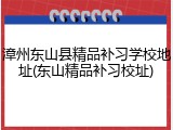 漳州东山县精品补习学校地址(东山精品补习校址)
