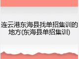 连云港东海县找单招集训的地方(东海县单招集训)
