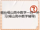 烟台福山高中数学一对一补习(福山高中数学辅导)