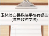 玉林博白县数控学校有哪些(博白数控学校)