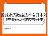运城永济数控技术专升本对口专业(永济数控专升本)