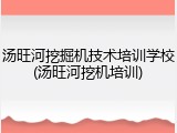 汤旺河挖掘机技术培训学校(汤旺河挖机培训)