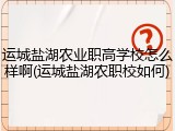 运城盐湖农业职高学校怎么样啊(运城盐湖农职校如何)