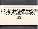 丽水遂昌县农业中专学校哪个校区好(遂昌农专校区对比)