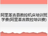 阿里革吉县数控机床培训班学费(阿里革吉数控培训费)
